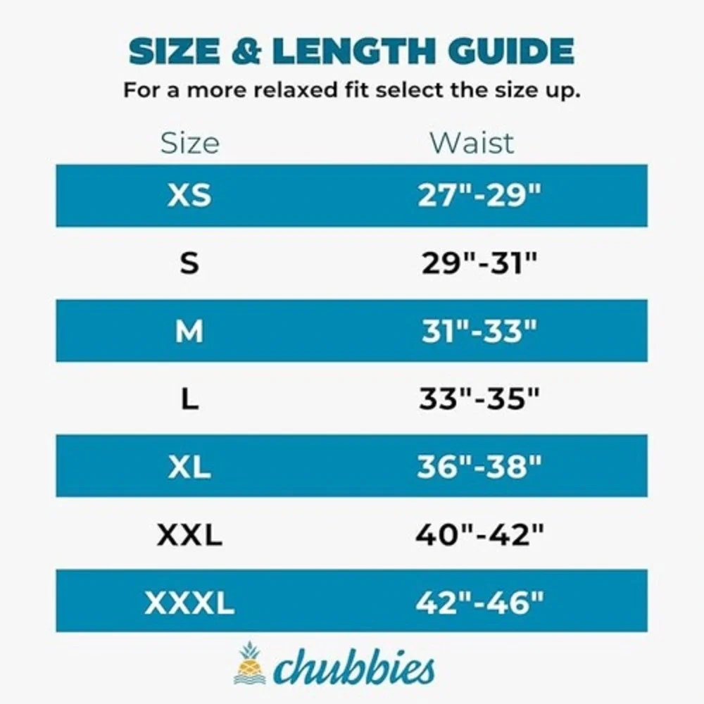 Chubbies Mens 5.5